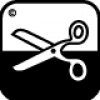 Das Scheren-Symbol besagt, dass die Schnittkanten des Teppichs nicht ausfransen