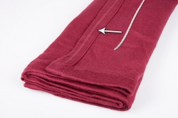 Molton mit Bleiband